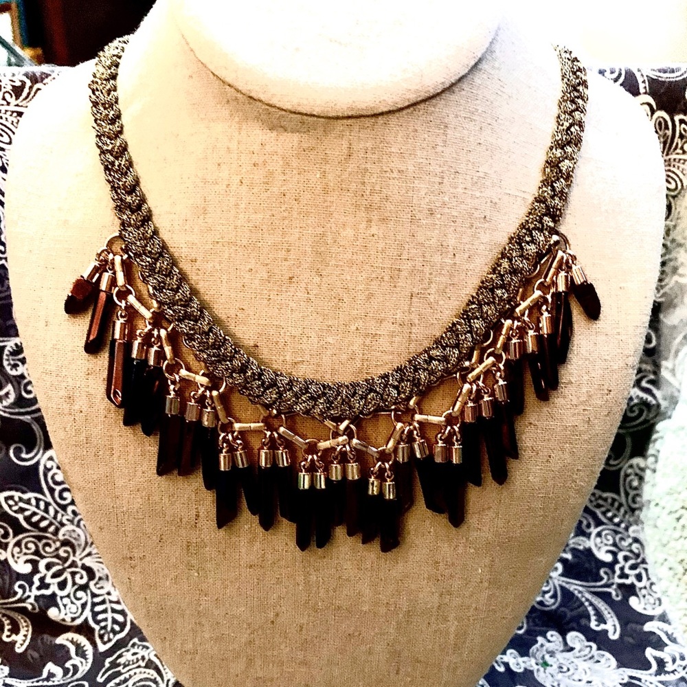 Stella & Dot Bora Fringe Necklace Display Piece